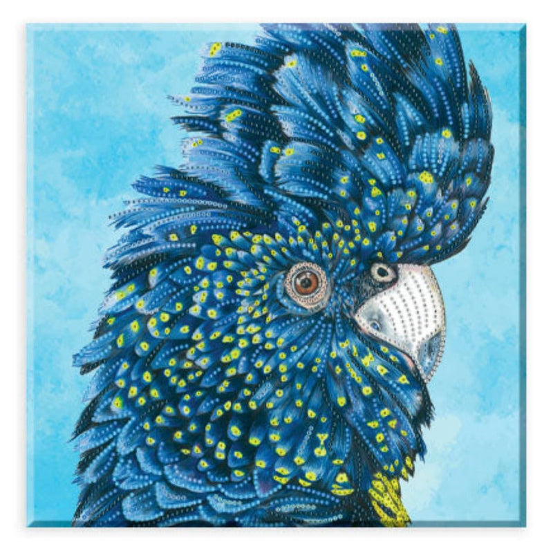 Crystal Creations Canvas Blue Cockatoo
