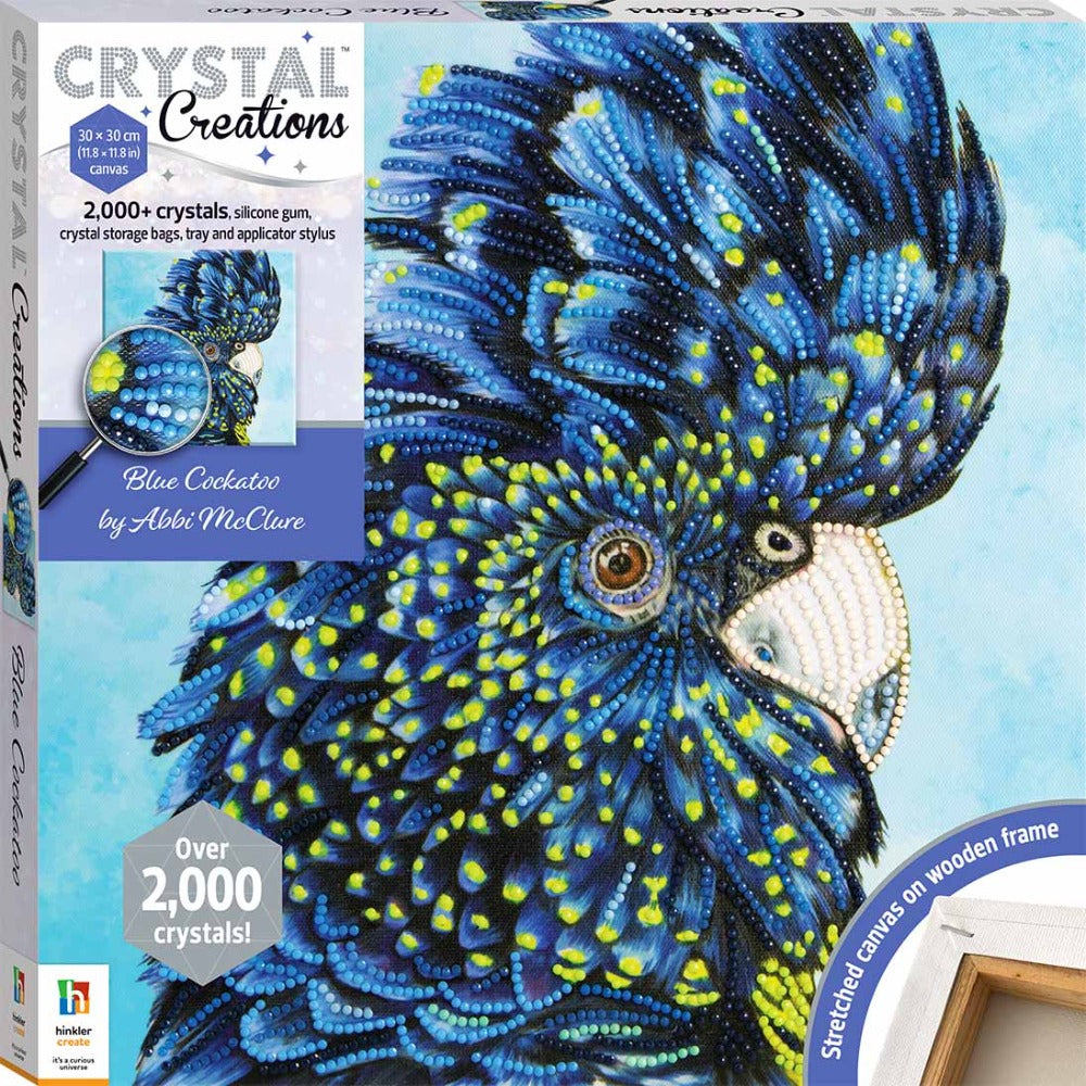 Crystal Creations Canvas Blue Cockatoo — Toycra