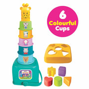 Cuppy Shappy – 3-in-1 Stacking &amp; Sorting Fun for Toddlers (12-36 Months)