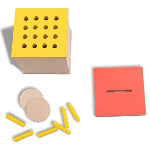 Curious Cub Coin & Peg Box - Multi Color-Learning & Education-Curious Cub-Toycra