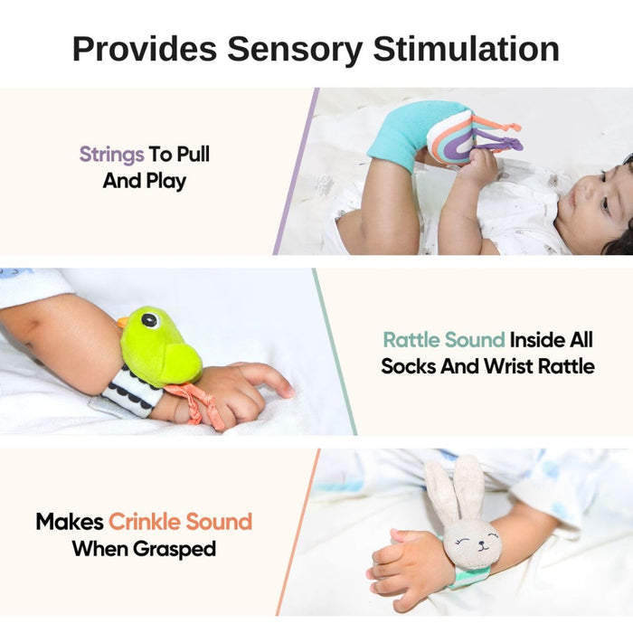 Curious Cub Foot Finder & Wrist Rattle-Infant Toys-Curious Cub-Toycra