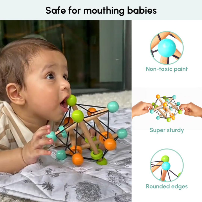 Curious Cub Geometric Rattle