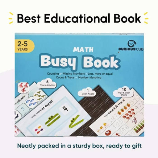 Curious Cub Math Busy Book-Learning & Education-Curious Cub-Toycra