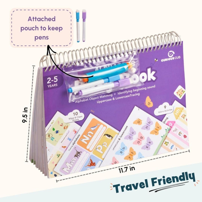 Curious Cub Montessori Alphabet Busy Book-Learning & Education-Curious Cub-Toycra