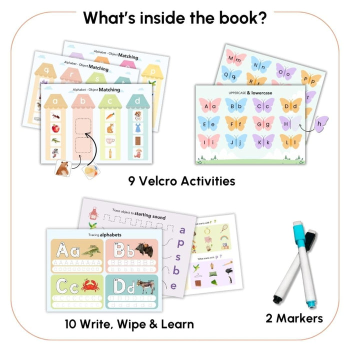 Curious Cub Montessori Alphabet Busy Book-Learning & Education-Curious Cub-Toycra