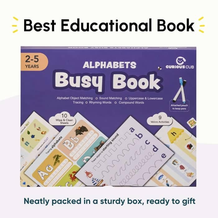Curious Cub Montessori Alphabet Busy Book-Learning & Education-Curious Cub-Toycra