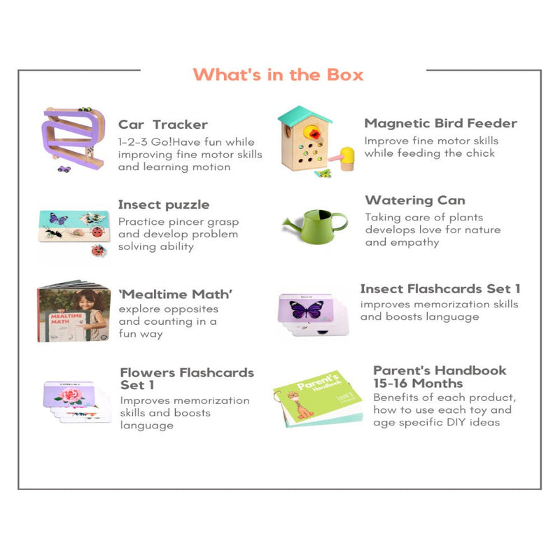 Curious Cub Montessori Box - 16 Months + (Level- 8)
