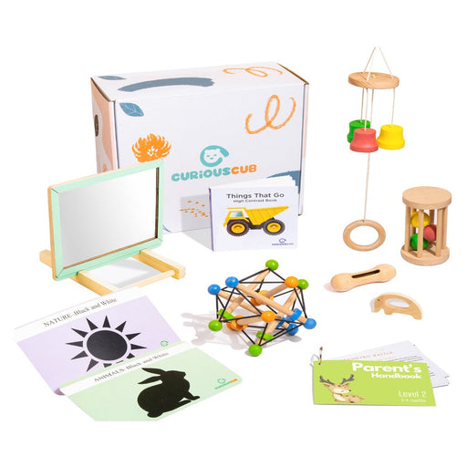 Curious Cub Montessori Box- 3 Months + (Level- 2)-Learning & Education-Curious Cub-Toycra