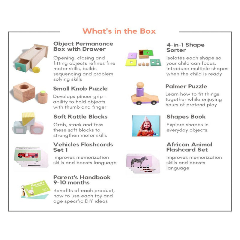 Curious Cub Montessori Box- 9 Months + (Level- 5)