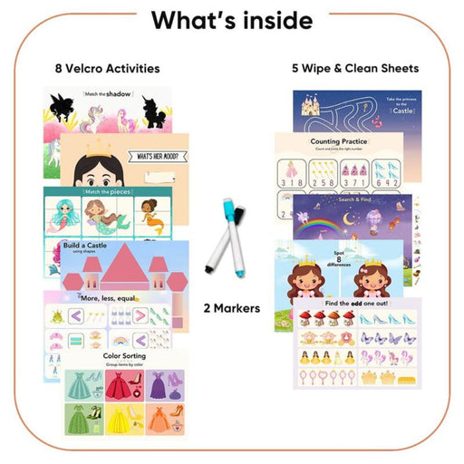 Curious Cub Montessori Princess Busy Book-Learning & Education-Curious Cub-Toycra