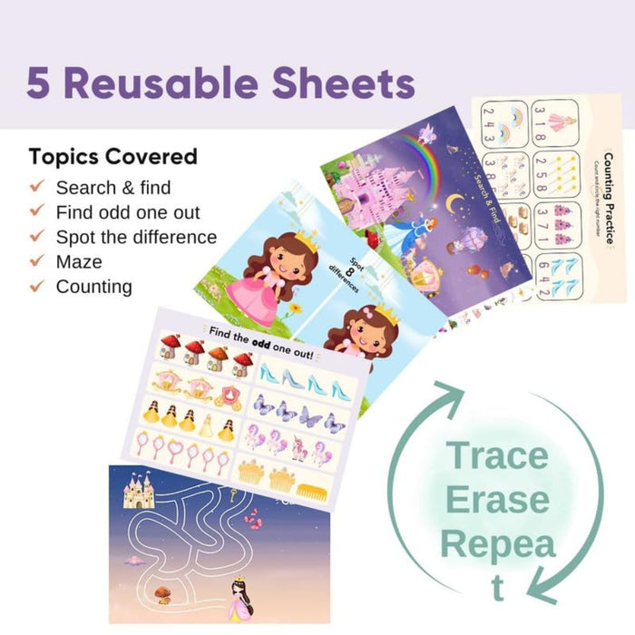 Curious Cub Montessori Princess Busy Book-Learning & Education-Curious Cub-Toycra