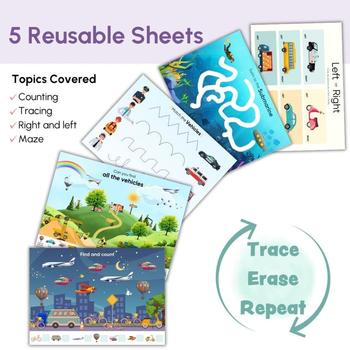 Curious Cub Montessori Transport Busy Book-Learning & Education-Curious Cub-Toycra