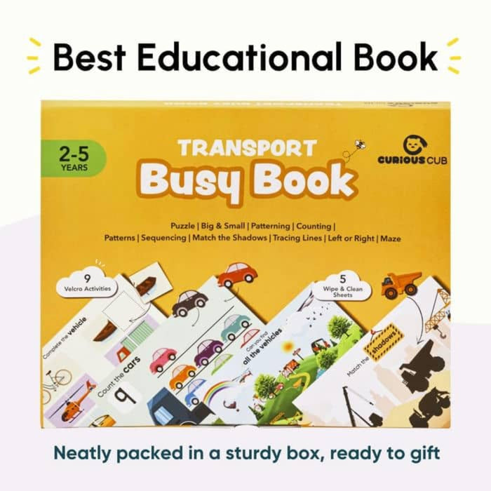 Curious Cub Montessori Transport Busy Book-Learning & Education-Curious Cub-Toycra
