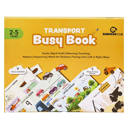 Curious Cub Montessori Transport Busy Book-Learning & Education-Curious Cub-Toycra
