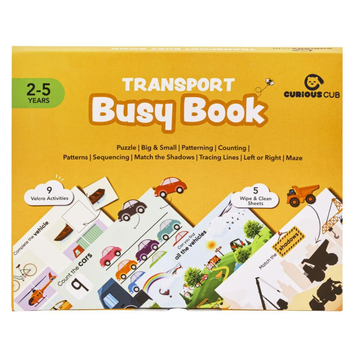 Curious Cub Montessori Transport Busy Book-Learning & Education-Curious Cub-Toycra