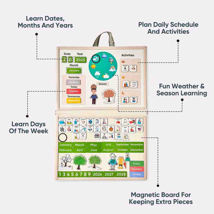 Curious Cub My Daily Magnetic Calendar-Learning & Education-Curious Cub-Toycra