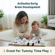 Curious Cub Play Mat For Babies 0 to 12 Months Tummy Time Toys For Babies