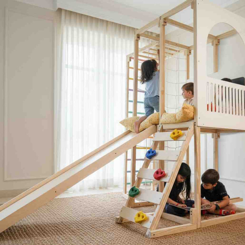 Curious Cub Playloft + Junglegym