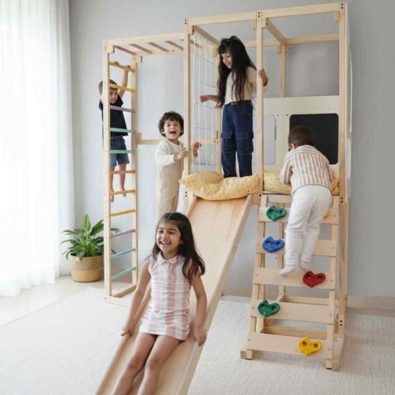 Curious Cub Playloft + Junglegym