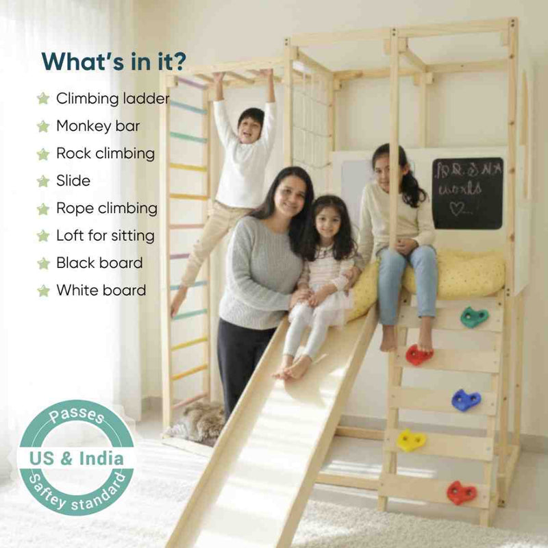 Curious Cub Playloft + Junglegym