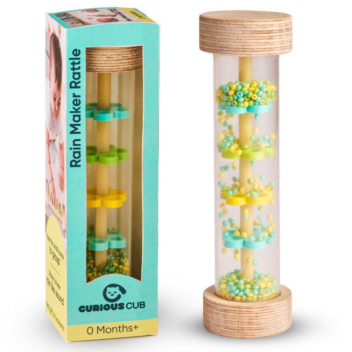 Curious Cub Rainmaker Rattle-Infant Toys-Curious Cub-Toycra