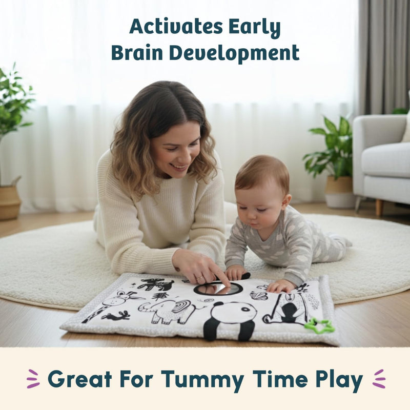 Curious Cub Tummy-Time Sensory Play -Mat