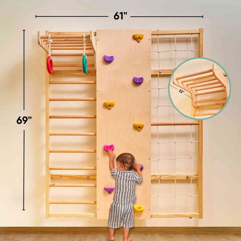 Curious Cub Wall Mounted Jungle Gym