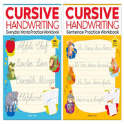 Cursive Handwriting Practice Workbook (Set Of 2 Books)