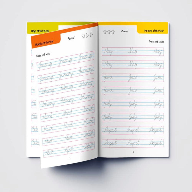 Cursive Handwriting Practice Workbook (Set Of 2 Books)