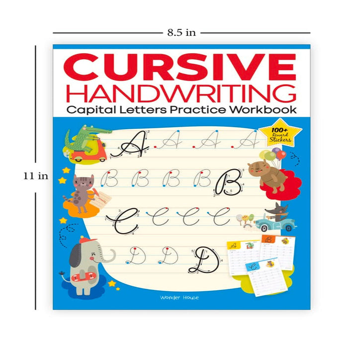 Cursive Handwriting Practice Workbook (Set Of 4 Books) — Toycra