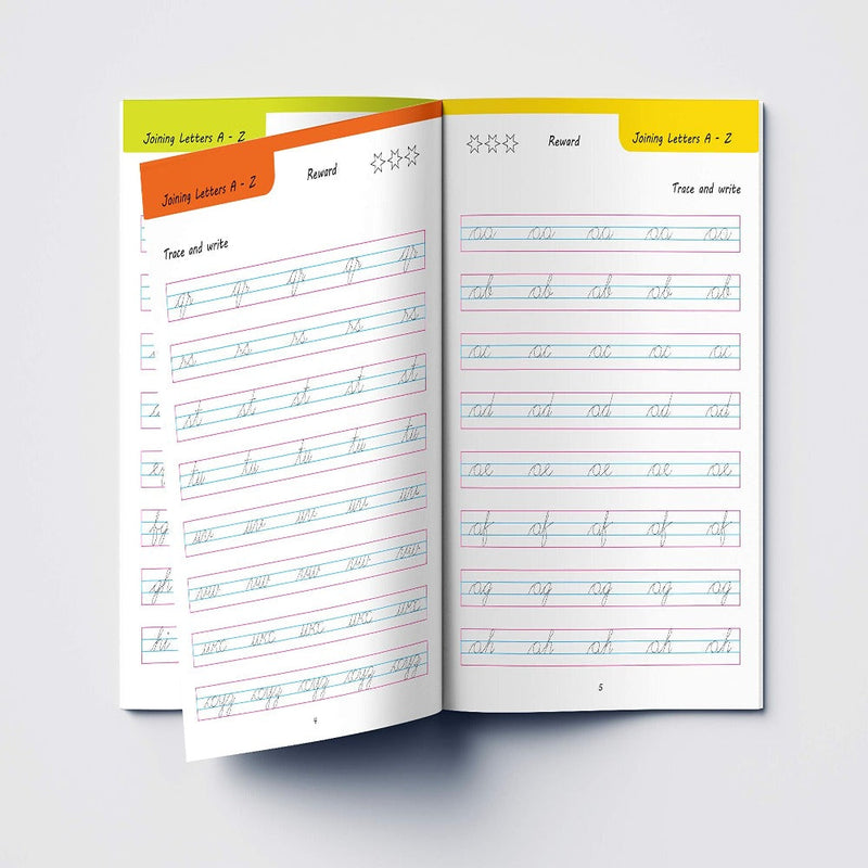 Cursive Handwriting Practice Workbook (Set Of 4 Books)