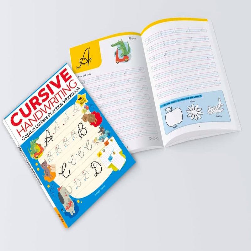 Cursive Handwriting Practice Workbook (Set Of 4 Books)