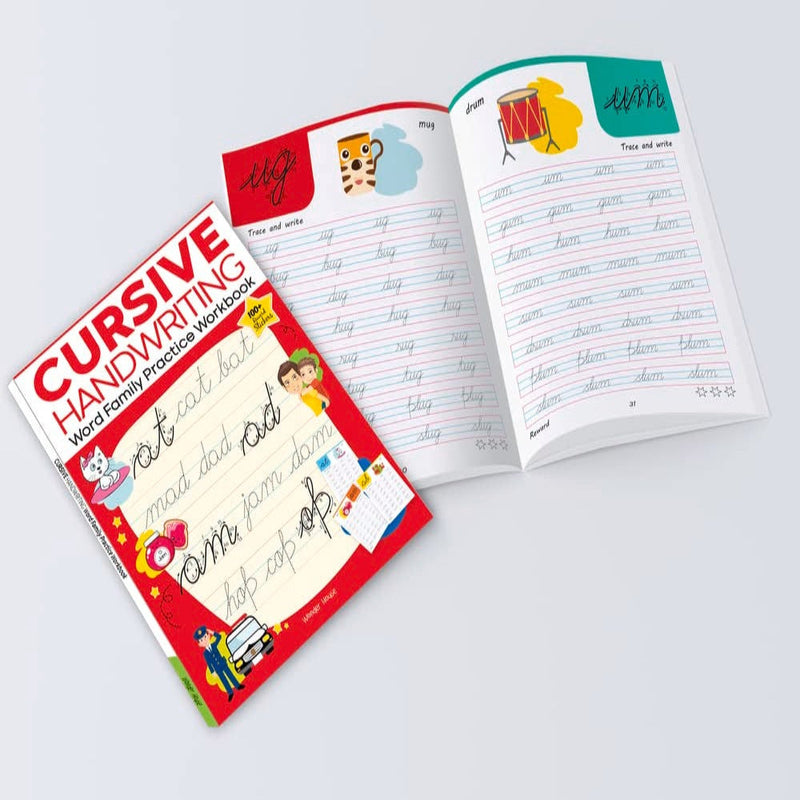 Cursive Handwriting Practice Workbook (Set Of 4 Books)