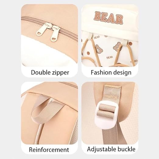 Cute Bear Paw Theme Backpack For Kids