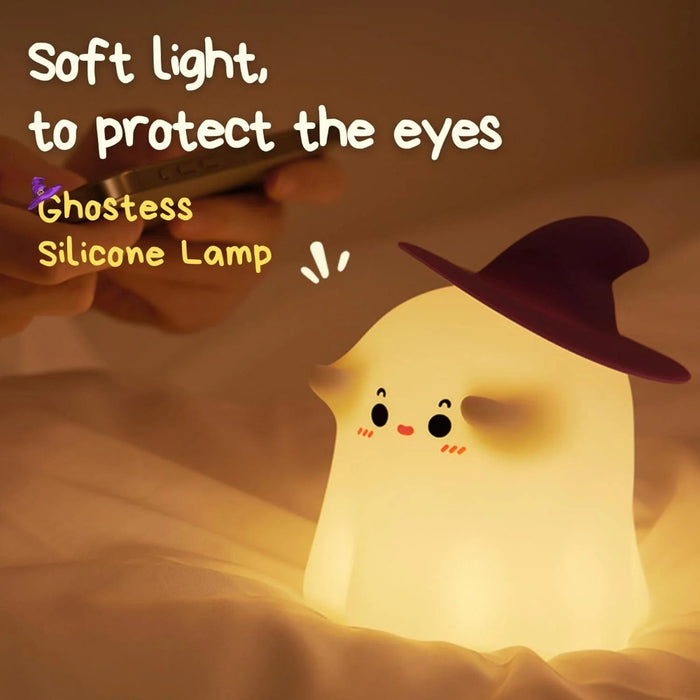 Cute Ghostess Design Silicone Night Light-Electronic Toys-Bright International-Toycra