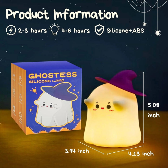 Cute Ghostess Design Silicone Night Light-Electronic Toys-Bright International-Toycra