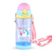 Cute Super Unicorn Sippy Cup Plastic Water Bottle with Straw & Strap For Kids - 600ml-LunchBox & Water Bottles-Bright International-Toycra