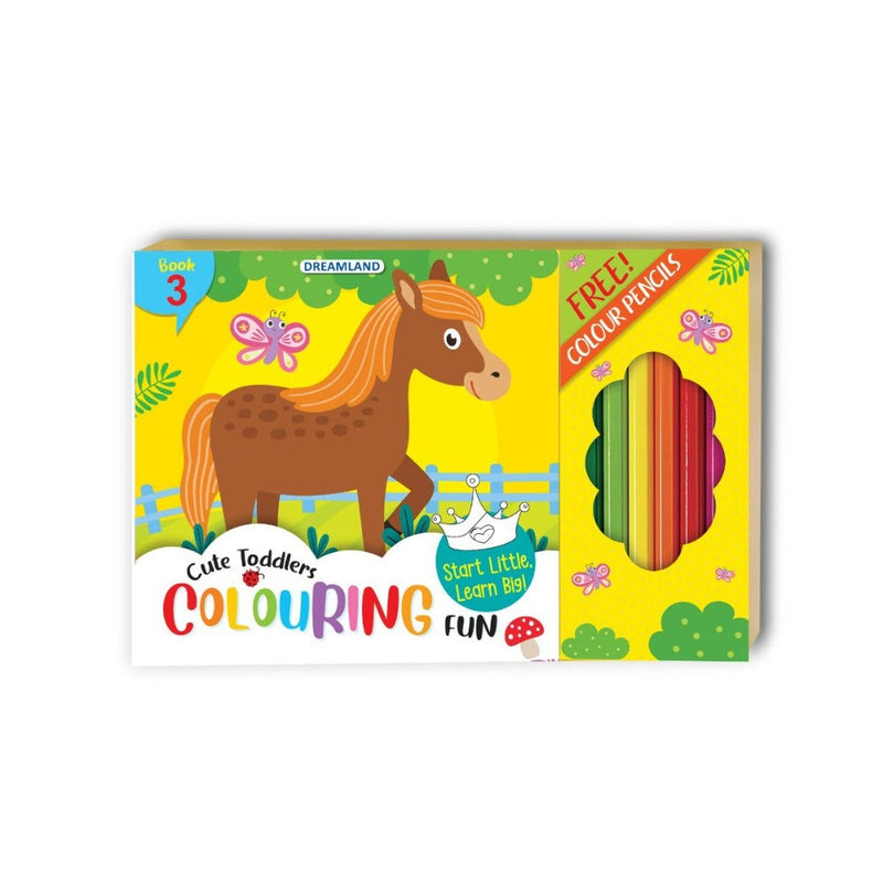 Cute Toddlers Colouring Fun