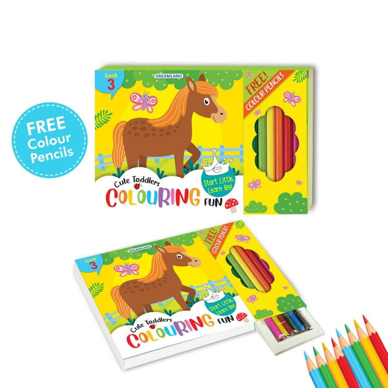 Cute Toddlers Colouring Fun