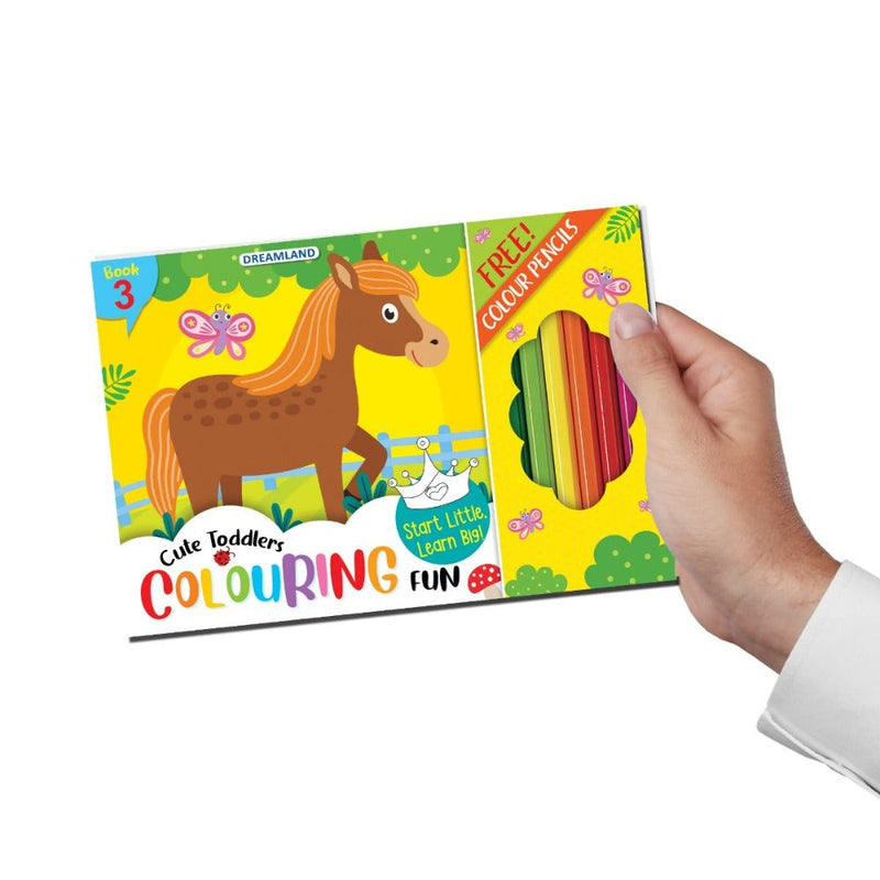 Cute Toddlers Colouring Fun