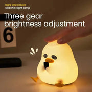 Dark Circle Duck Mobile Using Silicone Night Light Lamp