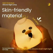 Dark Circle Duck Mobile Using Silicone Night Light Lamp