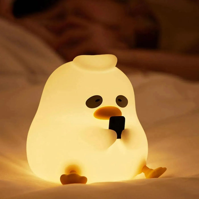 Dark Circle Duck Mobile Using Silicone Night Light Lamp-Electronic Toys-Bright International-Toycra