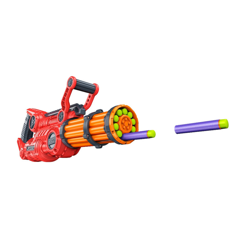 Dart Zone Lancer Pump-Action Manual Gatling Blaster