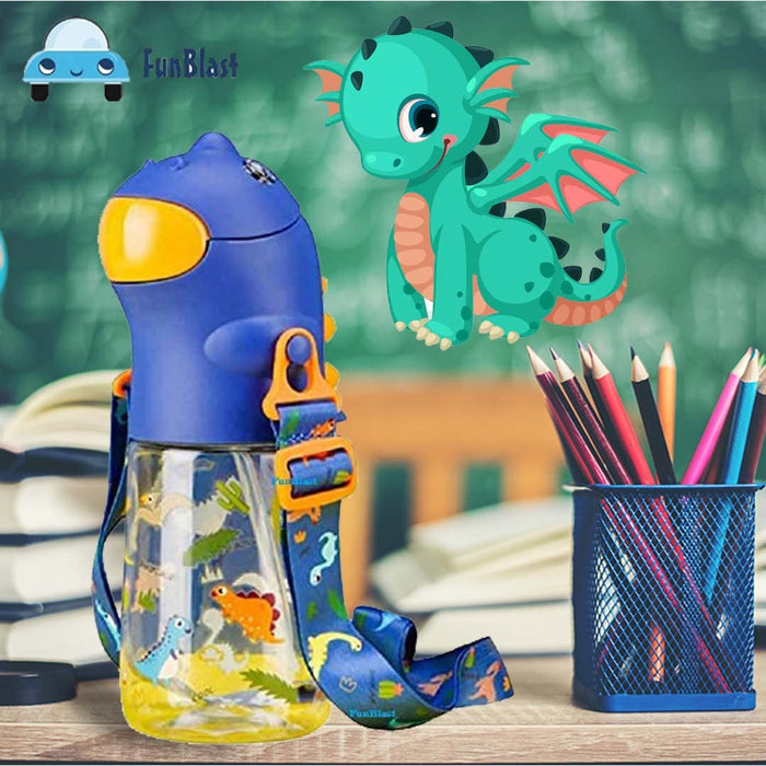 Dinosaur Water Bottle -560 ML-LunchBox & Water Bottles-Bright International-Toycra