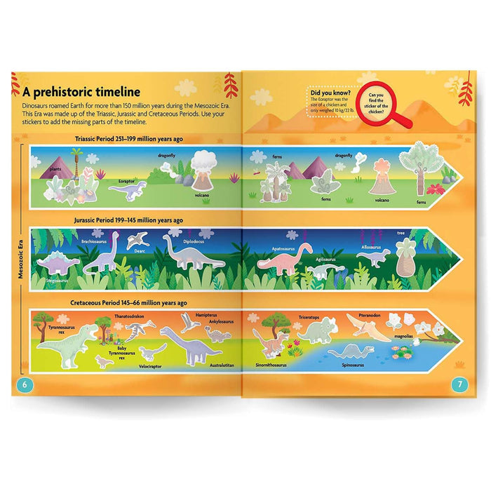 Dinosaurs Sticker Activity Book-Activity Books-Pp-Toycra