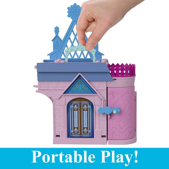 Disney Frozen Storytime Stackers Playset, Anna's Arendelle Castle Dollhouse With Small Doll-Dolls-Mattel-Toycra