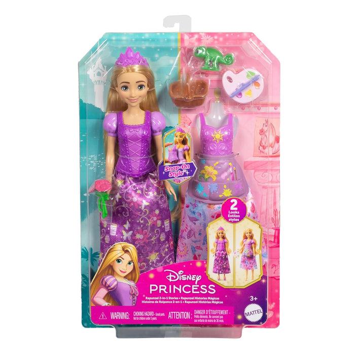Disney Princess 2-In-1 Stories Rapunzel Fashion Doll-Dolls-Mattel-Toycra