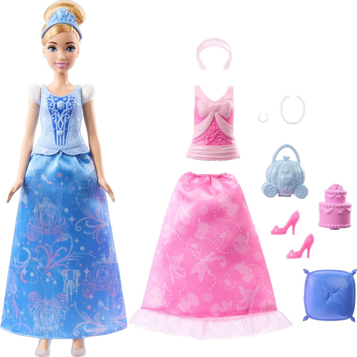 Disney Princess 2-in-1 Stories Cinderella Fashion Doll-Dolls-Mattel-Toycra