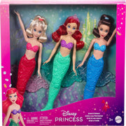 Disney Princess Ariel Mermaid Fashion Doll & 2 Mermaid Sister Dolls
